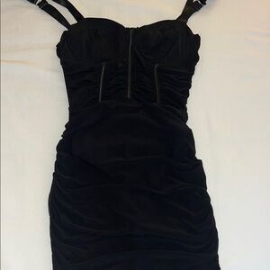 Elegant Black Strapless Dress